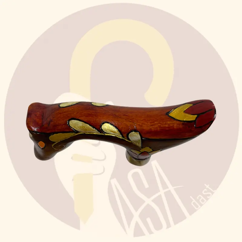 Wooden Handcrafted Horse Design Cane - تصویر 4