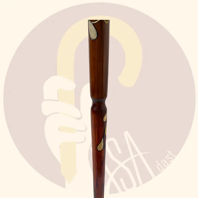 Wooden Handcrafted Horse Design Cane - تصویر 6