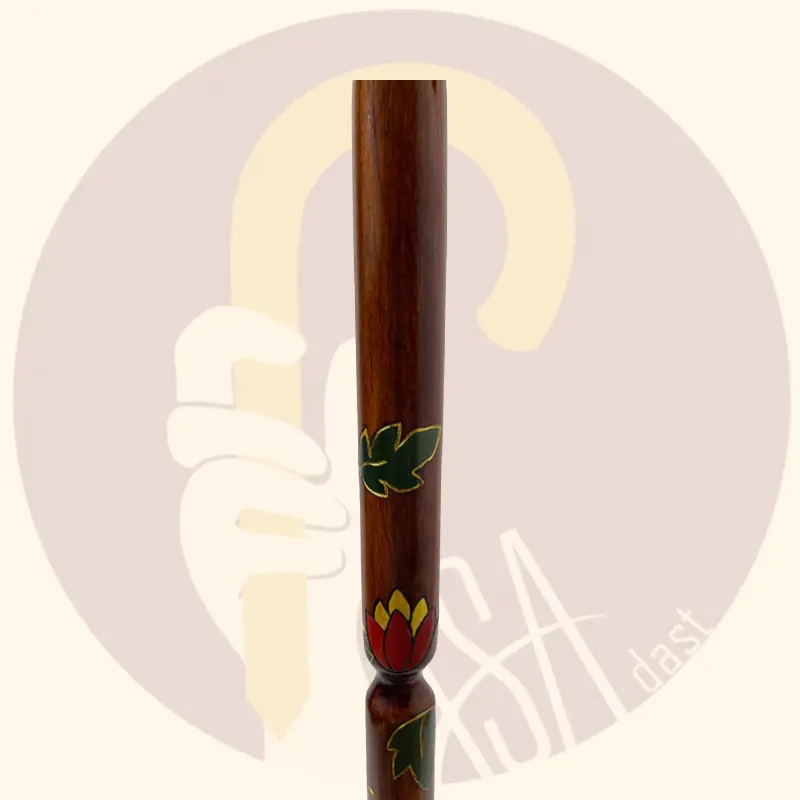 Wooden Handcrafted Horse Design Cane - تصویر 8