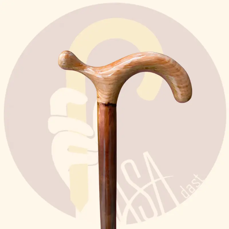 Aria Cane – Natural Handle & Brown Shaft - تصویر 3