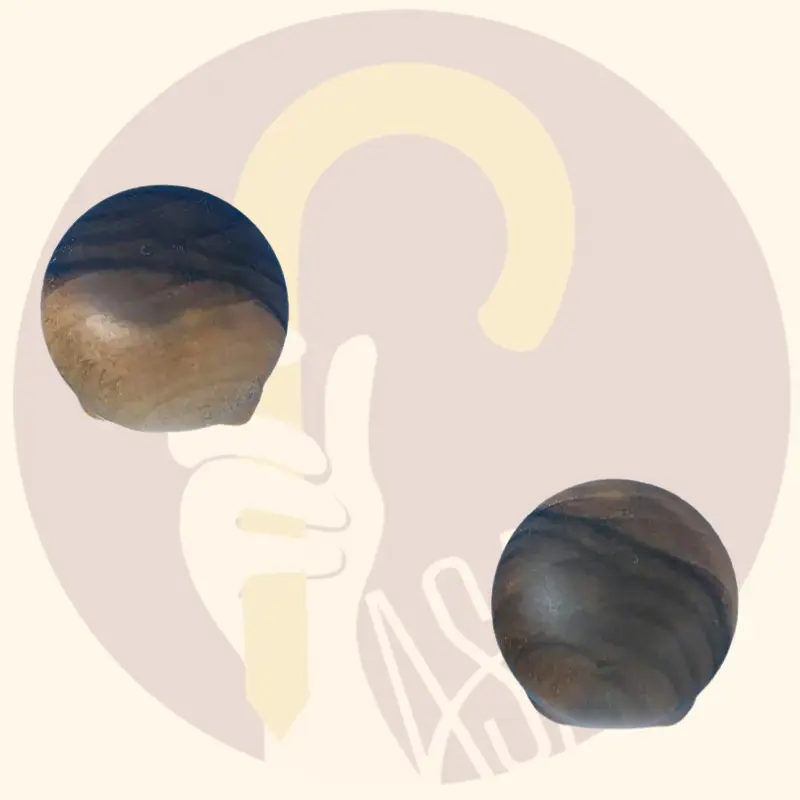 Walnut One-Piece Two-Tone Cane, Royal Model - تصویر 4