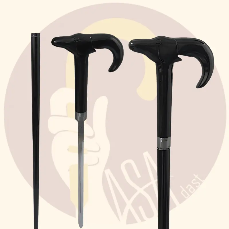 Hidden Sword Cane with Steel Blade