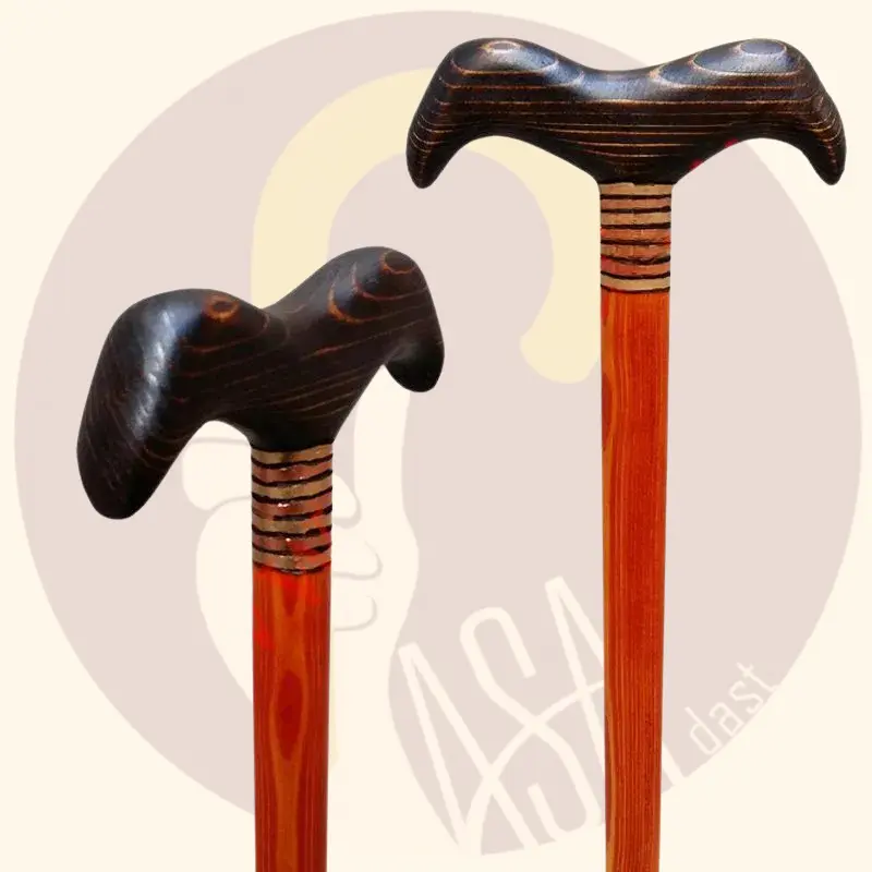 Athena Model Cane with Figurine Handle Greek Design