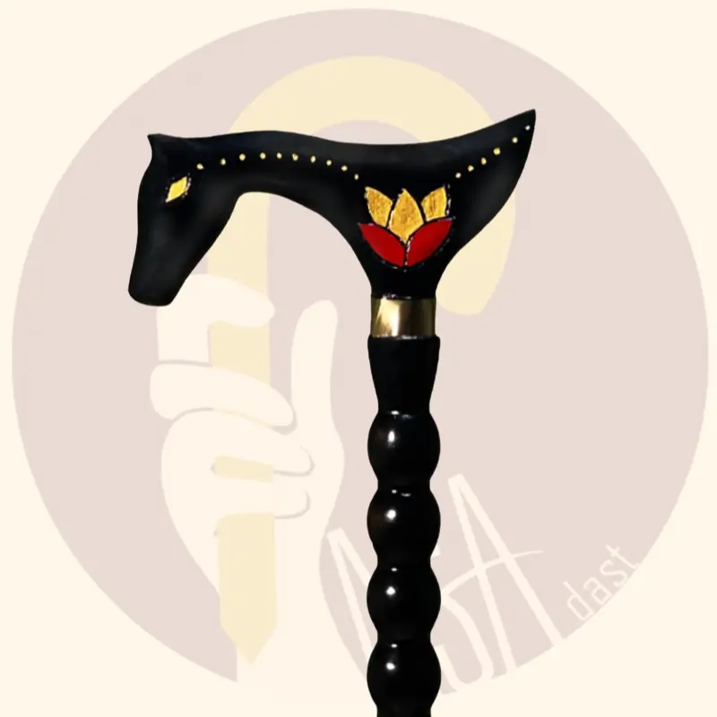 Thoroughbred Horse Design Cane - تصویر 3